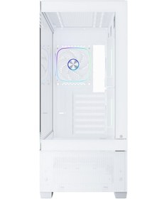 Resim Gamebooster Nyvra Alpha 750w 80+ Bronze Seaview Argb Atx3.1 Pcı-e 5.1 Beyaz Atx Mid Tower Kasa 