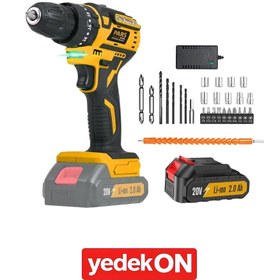 Resim Pars Pr4330 Kömürsüz Akülü Darbeli Vidalama 20v 2.0ah 