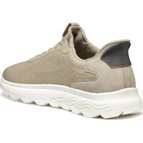 Resim Geox Erkek Bej U Spherica Plus A - Knit.te + Sy Bağcıklı Sneaker U55MPA06KEKC5004 