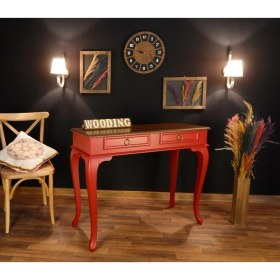 Resim Wooding 120 cm Çift Çekmeceli Masif Dresuar 