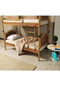 Resim Argimo Argimo Avangard Genç Çocuk Odası Ahşap Başlıklı Metal Ranza ve Karyola 