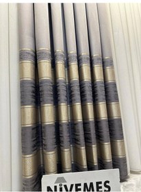 Resim Nivemeshome Defne Ft614339 V 5403 Gri 1/3 Sık Pileli Fon Perde Apm Gri 