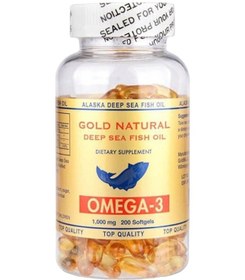 Resim Gold Natural Omega 3 Balık Yağı 1000 Mg 200 Softgel 12 