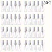 Resim 20 adet 20ml Mini Seyahat Sprey Şişeleri - Parlatıcı Plastik, Parfüm, Sıvılar, Yağlar için Doldurulabilir Kaplar - Taşınabilir ve Dayanıklı, Hareket Halinde Kullanım İçin İdeal, Temel Yağlar ve Parfüm Doldurulabilir Şişe 