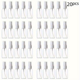Resim 20 adet 20ml Mini Seyahat Sprey Şişeleri - Parlatıcı Plastik, Parfüm, Sıvılar, Yağlar için Doldurulabilir Kaplar - Taşınabilir ve Dayanıklı, Hareket Halinde Kullanım İçin İdeal, Temel Yağlar ve Parfüm Doldurulabilir Şişe 