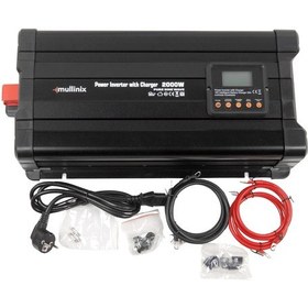Resim Mullinix Nfs 2000w 12v 25a Şarjlı Ups Transfer Switchli Tam Sinüs İnvertör 