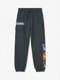 Resim LC Waikiki GÜLİS GİYİM'DEN Antrasit Sonic Baskılı Erkek Çocuk Jogger Eşofman Altı 