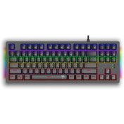 Resim T-DAGGER Bali Usb Kablolu Türkçe Q Rainbow Rgb Mekanik Gaming Klavye (powered By Redragon) 