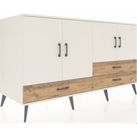 Resim Kronos Konsol 5 Raflı 3 Çekmeceli 4 Kapaklı 176x59x99 Aytaşı-ayta Aytaşı-aytaşı/çam 