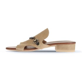 Resim Bueno Shoes Taba Açık Alf Süet Kadın Az Topuklu Terlik 01wa7304 
