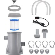 Resim Ipoearthu Havuz Temizleyici Sirkülasyon Filtre Pompası 330 Gph Filtre Yüzme Havuzu Filtre Pompası Havalandırmalı Havuz Pompaları Için Ingiltere Fişi (Yurt Dışından) 