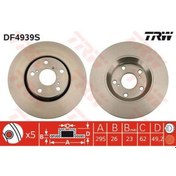 Resim TRW DF4939S FREN DİSKİ ÖN AURIS 07-12 VERSO 08- AVENSIS 08- HAVAL 