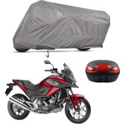 Resim Teksin Honda Nc 700 x Arka Çanta Uyumlu Motosiklet Brandasısı 