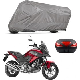 Resim Teksin Honda Nc 700 x Arka Çanta Uyumlu Motosiklet Brandasısı 