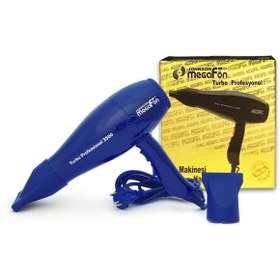 Resim Johnson Mega Fön Profesyonel Kuaför Saç Kurutma / Fön Makinesi 2400w Lacivert 