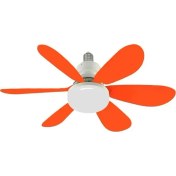 Resim Tavan Fanında Tavan Fanları E27/26 Soket Vidası Tavan Fanı Soket Fanı Işıklı Tavan Fanlar Turuncu, A (Yurt Dışından) 