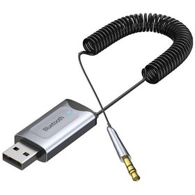 Resim Cbtx Bluetooth Aux Adaptörü Dongle Usb'den 3,5 Mm Jack'e Araç Ses Aux Bluetooth 5.3 Ahizesiz Kullanım Kiti 