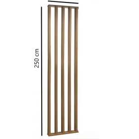 Resim 50CM x 250CM Ahşap Çıtalı Paravan Oda Ayırıcı Seperatör Duvar Dekor 50CM x 250 cm 