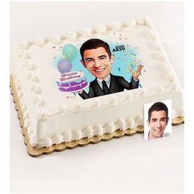 Resim Kişiye Özel Resimli Yaş Pasta Için Karikatür Baskılı Yenilebilir (359884983) 