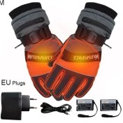 Resim Pengfushop5 M Eu Fişler 2000MAH Stili Motosiklet Elektrikli Isıtmalı Eldiven Sıcaklık Ah Piller ile 5 Hız Ayarı El Isıtıcı Kayak Güvenliği Sıcak Eldiven (Yurt Dışından) 