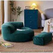 Resim PATARA HOME Mila Modell Puff & Armut Koltuk 2'li Relax Koltuk 