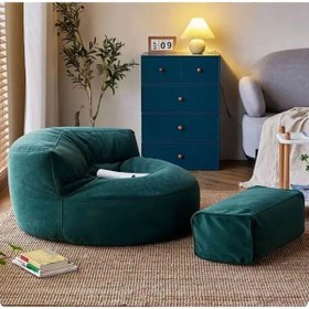 Resim PATARA HOME Mila Modell Puff & Armut Koltuk 2'li Relax Koltuk 