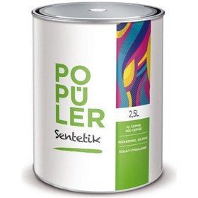 Resim Polisan Beyaz 2,5 Kg Popüler Sentetik Yağlı Boya (44B00011010) 
