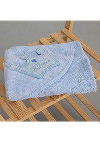 Resim %100 Pamuk Yenidoğan Bebek Kundak Nakışlı Banyo Havlu Pembe 0 - 36 Ay 