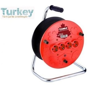 Resim Extra 4lü Elektrik Seyyar Makaralı Uzatma Kablo 35 Metre Taşınabilir Diğer 