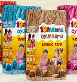Resim Natural Doğal Kinetik Kum Kinetik Kum 1 Kg Kinetik Oyun Kumu 
