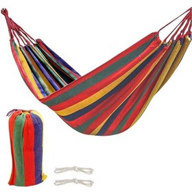 Resim Tek Kişilik 240x80cm Çantalı Kanvas Hamak Çantalı 6998 