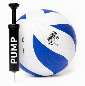 Resim Soft Touch voleybol topu ve pompası ile birlikte 