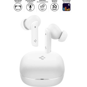 Resim Spigen Audio TWS P20 Bluetooth Kablosuz Kulaklık ANC Pro Aktif Gürültü Engelleme 30 Saat Pil Siyah ASD07888 