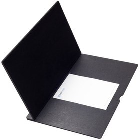 Resim Deri Kapaklı Masa Sümeni Siyah Ahşap Detaylı 60x40cm 
