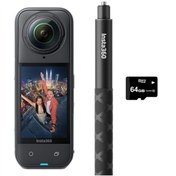Resim Insta360 X5 + 114cm Selfie Stick + 64GB MicroSDXC Hafıza Kartı 