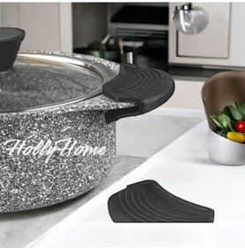 Resim 2 Adet Silikon Tencere Tava Tutacağı Yanmaz Yapışmaz Tutamaç Set 9 X 4 Cm Siyah Silikon Çok Renkli Diğer 