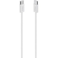 Resim Usb-C - Usb-C 100CM 60W Pd Örgü Hızlı Şarj/data Kablosu Beyaz 