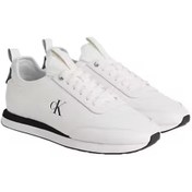 Resim Calvin Klein Erkek Retro Koşu Tarzı Sneaker - Beyaz 