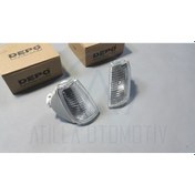 Resim 2 x VOLKSWAGEN POLO MK2 1984-1995 ÖN SİNYAL BEYAZ SAĞ-SOL DEPO 