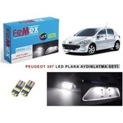 Resim Peugeot 307 Led Plaka Aydınlatma Ampul Seti Femex Parlak Beyaz 