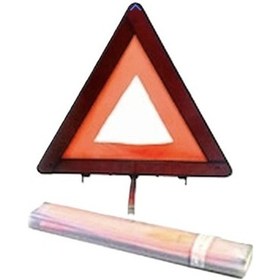Resim Ur073 Üçgen Reflektör Metal Ayaklı Plastik Kutulu / Fosforlu 