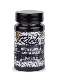 Resim Rich Multi Surface Titanium Metalik Boya 90 Cc. N 2544 Siyah N11.894 