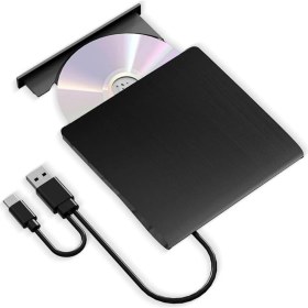 Resim Multizone USB 3.0 Type-C Harici DVD Rw Yazıcı Okuyucu Ultra Ince Taşınabilir CD DVD Sürücü 