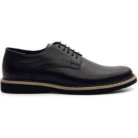 Resim Komcero 7416 Erkek Hakiki Deri Bağcıklı Klasik Casual Ayakkabı 001 