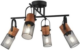 Resim Lucea Zena 4’lü Siyah Plafonyer 