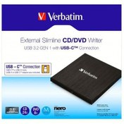 Resim Verbatım Slımlıne Usb 3.2 Gen 1/Usb-c CD/DVD Harici Yazıcı 