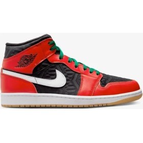 Resim Nike Air Jordan 1 Mid Se Christmas DQ8417-006 Erkek Basketbol Ayakkabısı 