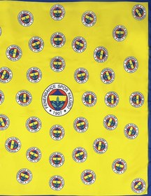 Resim Fenerbahçe 6 Renk Logolu Sarı Unisex Fular - Sarı / Standart 