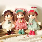 Resim 44,96 cm Sevimli Prenses Bebek Saman Şapkalı Peluş Oyuncaklar, Yumuşak Bebek Yastıklar, Koltuklara Uygun Rahat Minderler, Arkadaşlar ve Çocuklar İçin Doğum Günü Hediyeleri, Parti Hediyesi, Yatak Odası, Oturma Odası veya Çalışma Odaları için Ev Dekorasyon Bebek Süsleri 