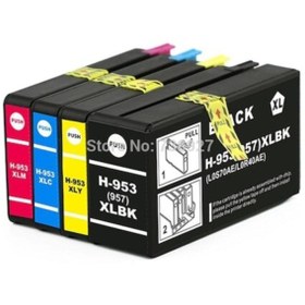 Resim HP Officejet Pro 8720 Için Muadil Kartuş Seti 4 Renk 953 Xl 